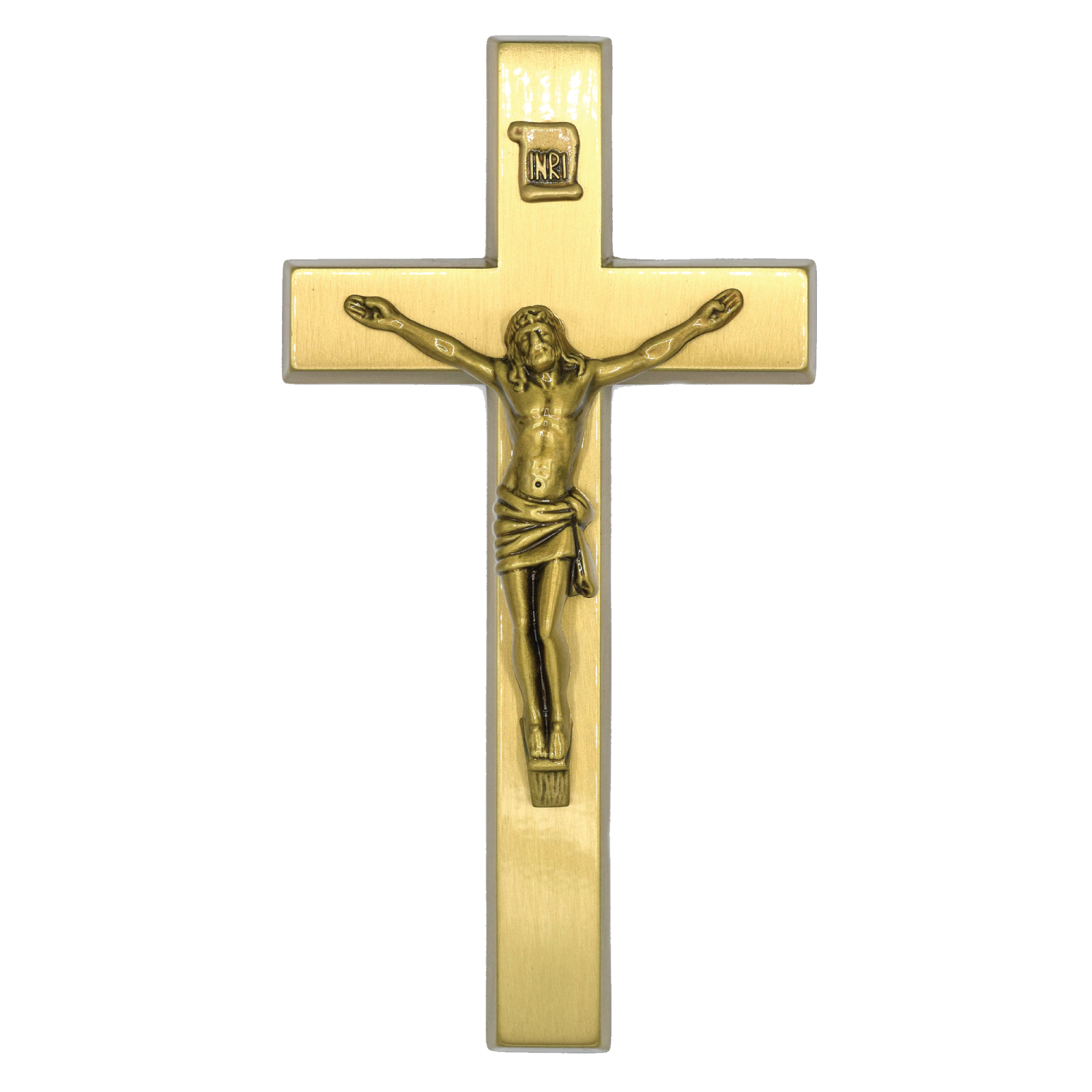 Crucifix avec inscription INRI 10 x 20cm