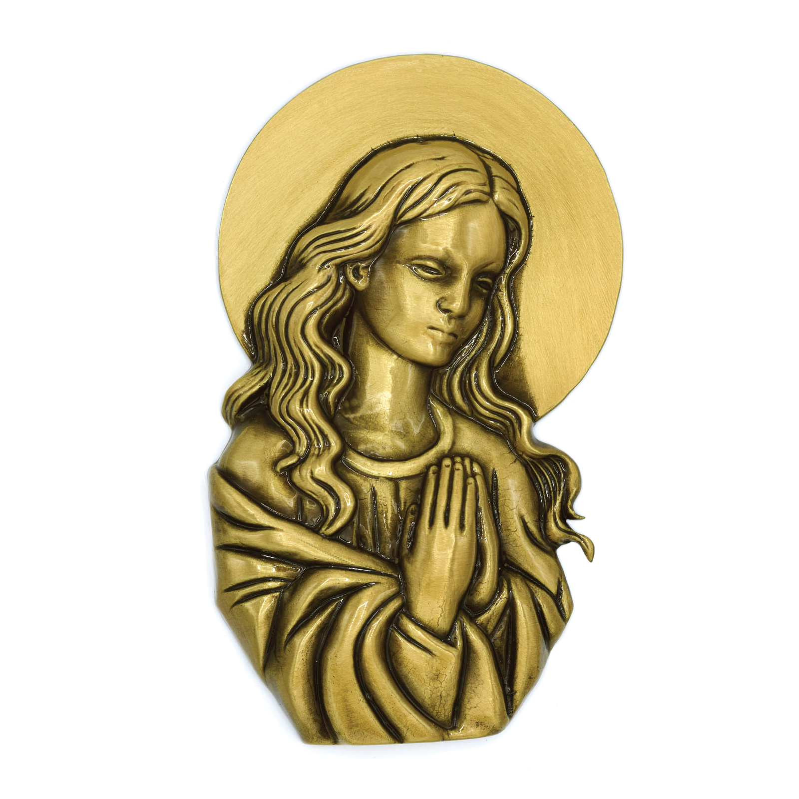 Sainte Vierge auréolée 9 x 15cm