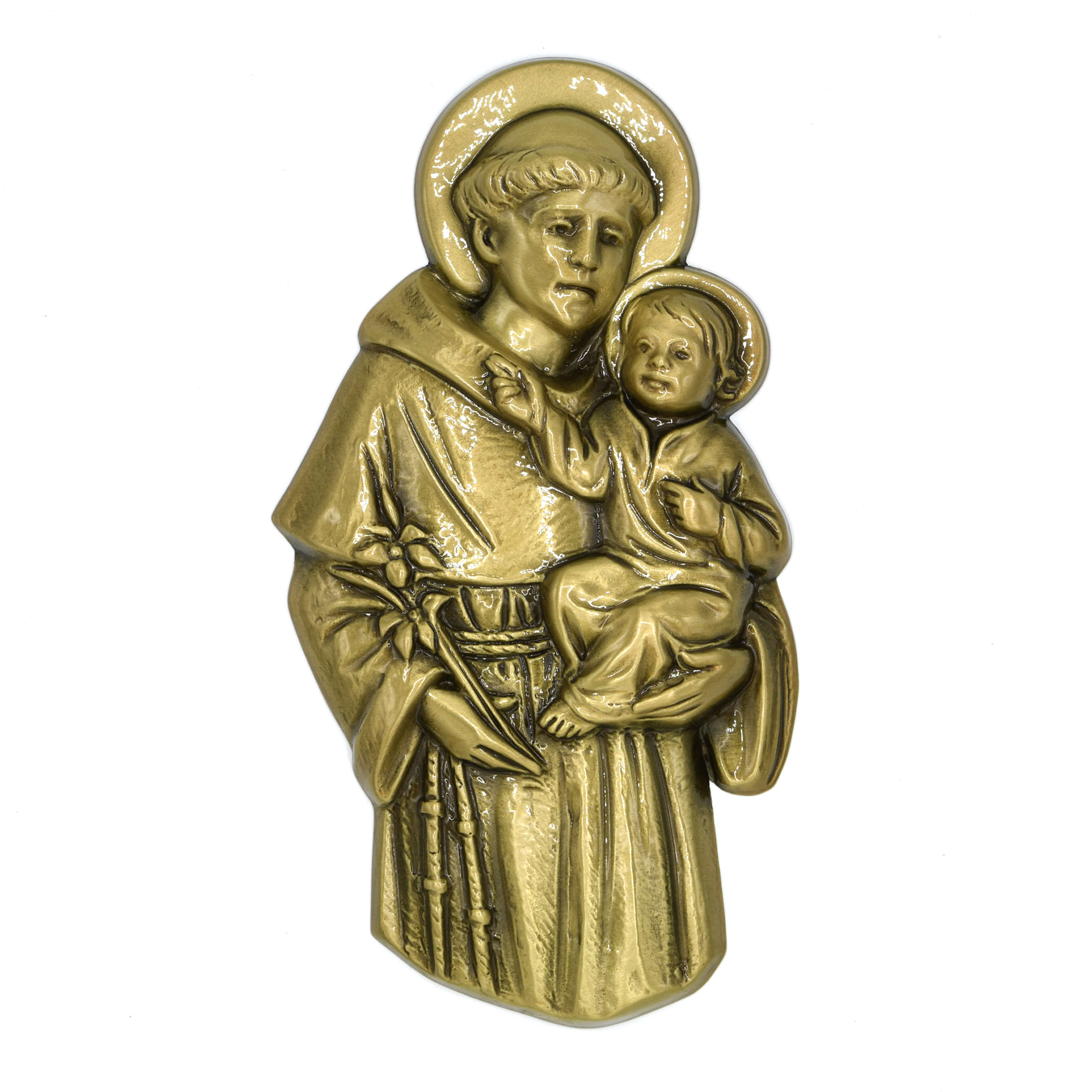 St-Antoine avec enfant ½ buste 11 x 20,3cm