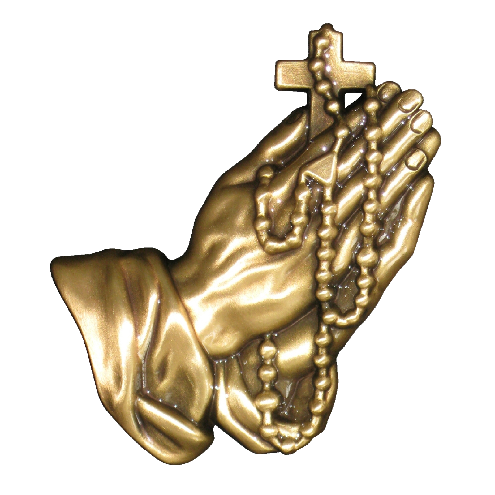 Praying Hands w/Rosary (facing right) 5.9″ x 7″