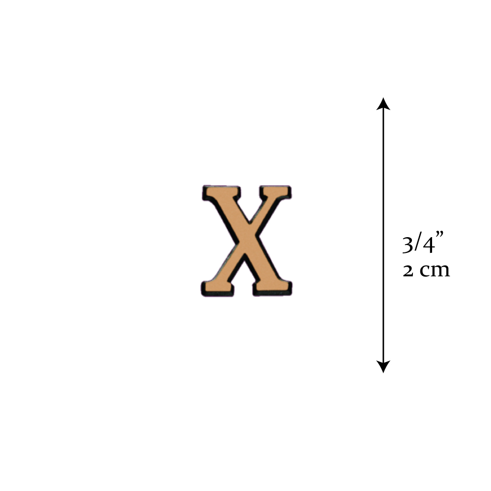 Lettre X – Romano Satinado (2 cm)