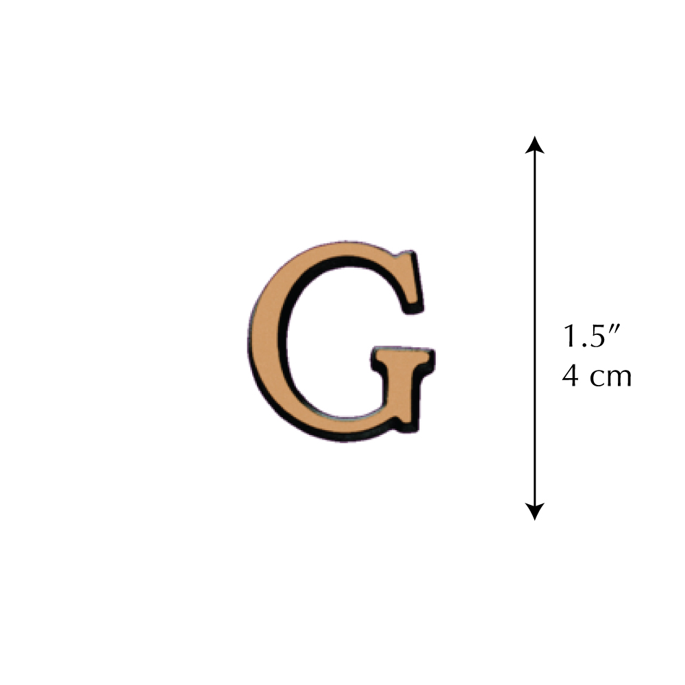 Lettre G – Romano Satinado (4 cm)